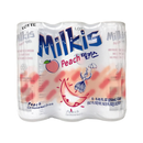 LOTTE Milkis Soda Beverage, Peach, 8.45 Fl Oz (Pack of 6)