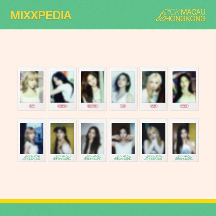 NMIXX - Polaroid Sticker Pack [MIXXPEDIA: PICK MACAU & HONGKONG Offici