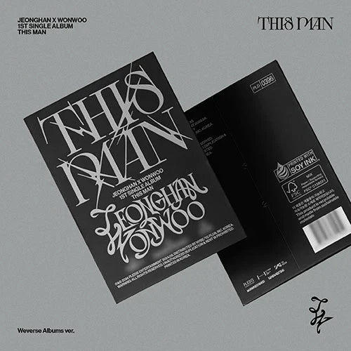 JEONGHAN X WONWOO - 1st Single Album - THIS MAN (Weverse Ver)