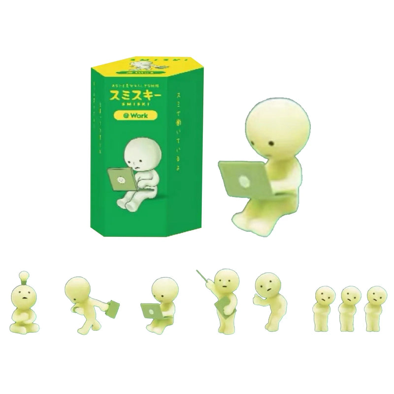 Smiski Glow in The Dark Figure, at Work Series, Random Style, 1 Blind Box