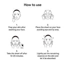 Gummy Sheet Mask Heartleaf Sticker 10 Sheets