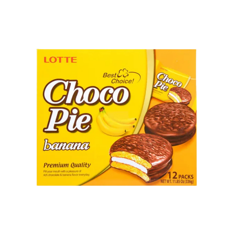 Choco Pie Banana 0.98oz(28g) 12 Pcs