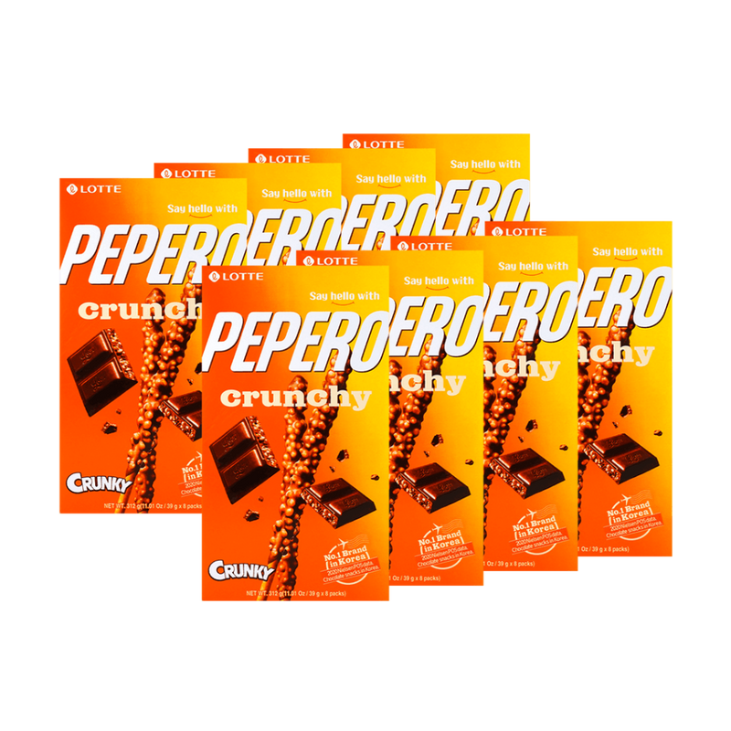 Pepero Crunky 1.38oz(39g) 8 Packs