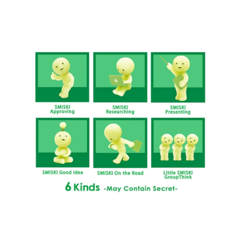 Smiski Glow in The Dark Figure, at Work Series, Random Style, 1 Blind Box