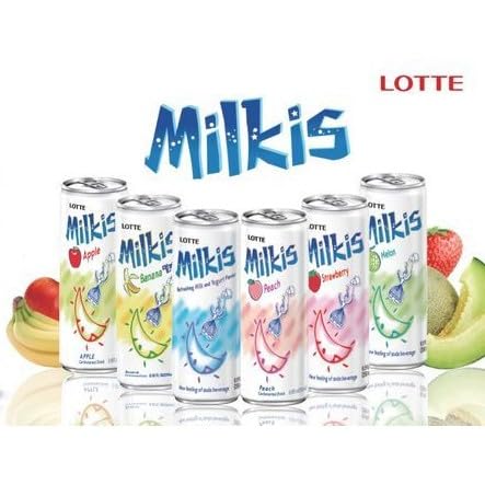 LOTTE Milkis Soda Beverage, 8.5 Fluid Ounce (Pack of 6)