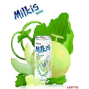 Lotte Milkis Soda Beverage, Melon and milk 8.45 Fl Oz (Pack of 6)