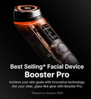 medicube Booster Pro - 6 in 1 Real Glass Glow Beauty Massager, Black | 6-in-1 Real Glass Glow Beauty Massager - for Clear, Radiant, Firmer-Looking Skin, Korean Skin Care, Black