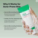 Spicule CICA Foam Cleanser, 3.38 fl oz/100ml | Hydrating Korean Face Wash with Centella Asiatica, Hyaluronic Acid & Tea Tree, Gentle Daily Cleanser for Sensitive & Acne-Prone Skin